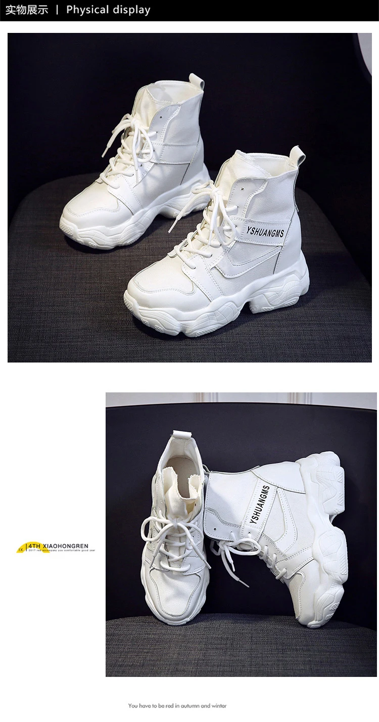 AGUTZM/Женская обувь; коллекция года; дышащая парусиновая обувь; женская повседневная обувь на каблуке; кроссовки на толстой подошве; бархатные женские ботинки; Y883