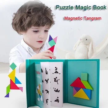 

Puzzle Magic Book A Kid's Life Puzzle Magnetic Tangram Kids Gifts Dropshipping