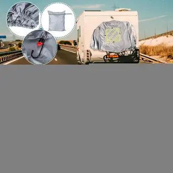 

Motorcycle Covers Protection Dustproof Waterproof 420D Protective Cover W/ Reflective Sign For 2-3 Bikes Motorcycle Car