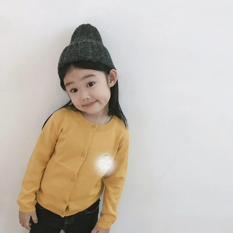 Стиль INS детская одежда мультфильм кардиган My Little вышитые Чистый хлопок Детский свитер