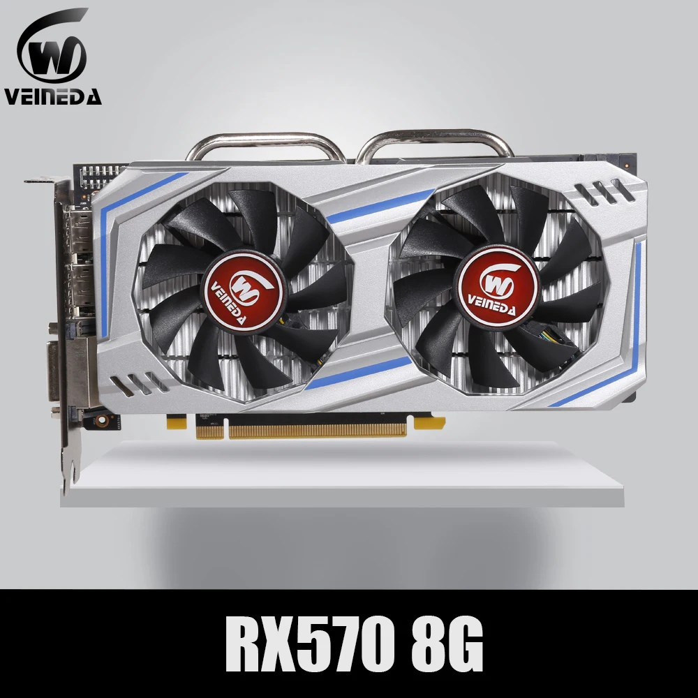 Видеокарта RX 570 DirectX 12 8 ГБ 256 бит GDDR5 rx PCI Express 3 0x16 DP HDMI DVI|Графические карты| |