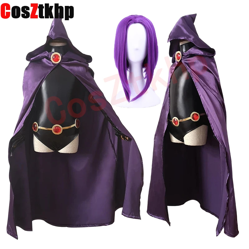 

Новинка 2021, костюмы косплея для взрослых из аниме «Титаны», Ворон, комбинезоны + плащ + пояс, для вечерние НКИ, на Хэллоуин, модный костюм с мячом, парики