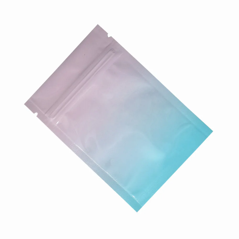 粉蓝渐变铝箔自封袋 E