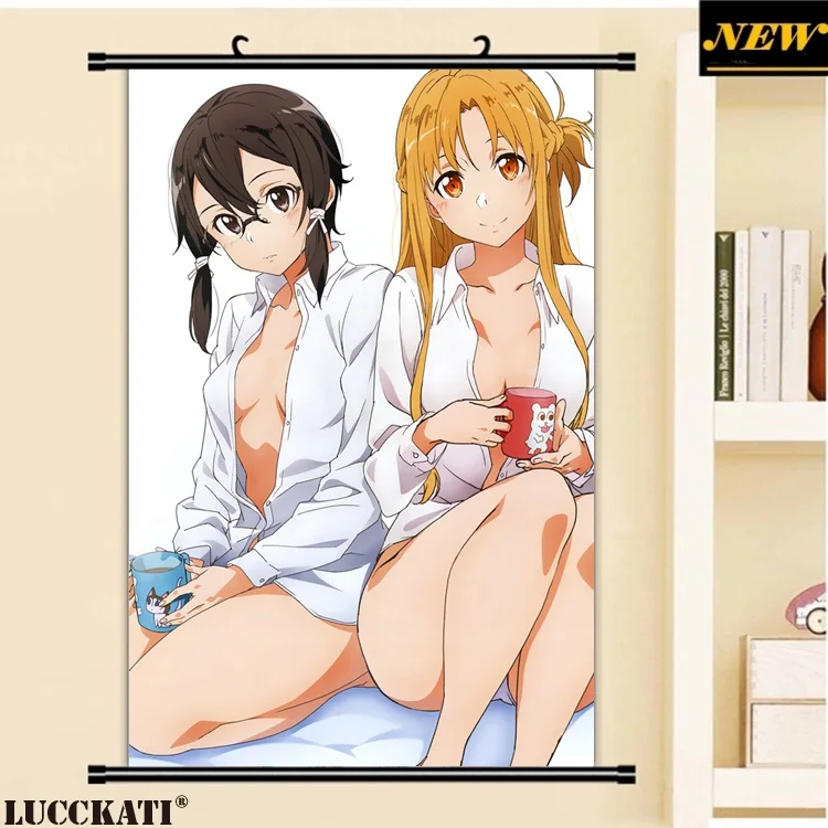 40X60 см Sword art онлайн Прозрачное Бикини обнаженные сексуальные лоли соски cameltoe мультфильм аниме стены прокрутки холст живопись плакат - Цвет: I