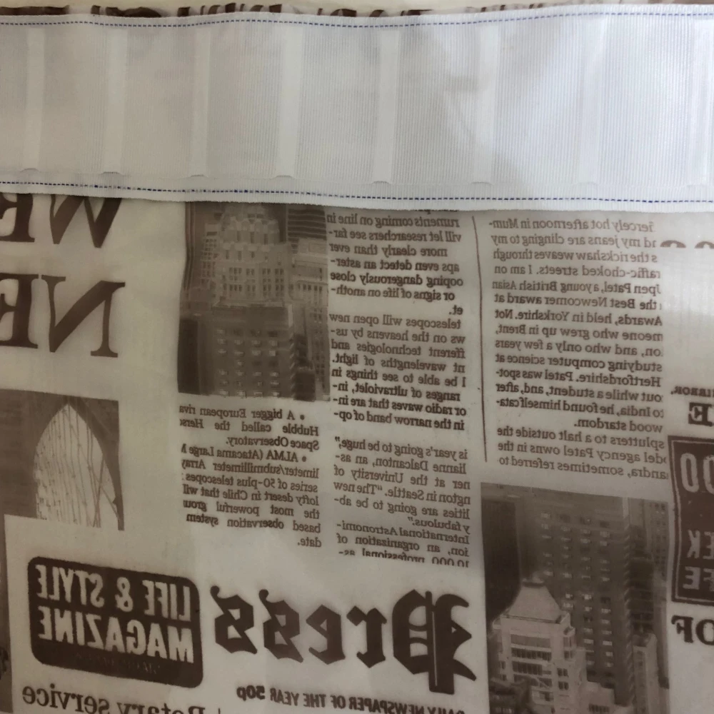 Женские занавески с принтом газет затемняющие шторы для гостиной тканевые