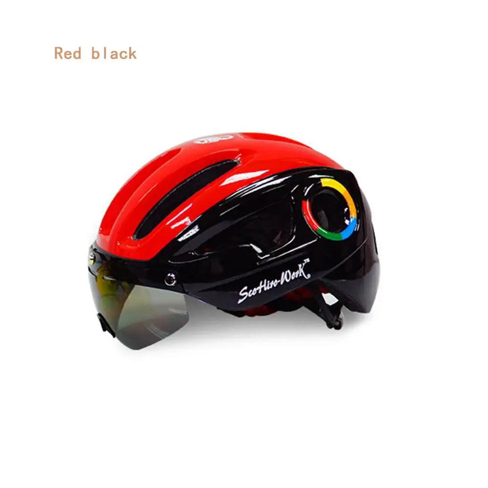 color9 Велосипедный шлем MTB велосипед для мужчин шлем Объектив серый козырек очки горные Горная дорога велосипед шлем-каска трасса Cascos Ciclismo - Цвет: color9