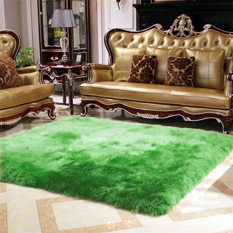 2 Wool Real Sheepskin Carpets For Living Room Bedroom Fur Rug Long Hair Soft Carpet And Rugs Kids Room Thicken Children Play - Цвет: 2