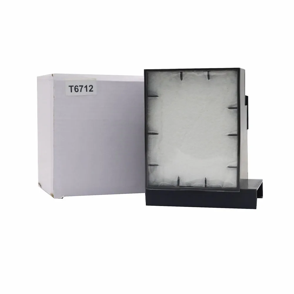 T6712 совместимый бак с чернилами для отходов с чипом для Epson WF6090 WF8090 WF8590 принтер коллектор отходов чернил коробка для обслуживания чернил