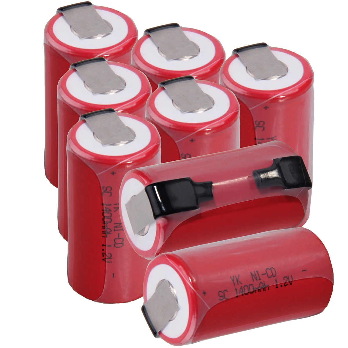 8 шт аккумулятор SC 1 2 V батареи для электроинструментов 1400mah nicd 4 25 cm * цвет