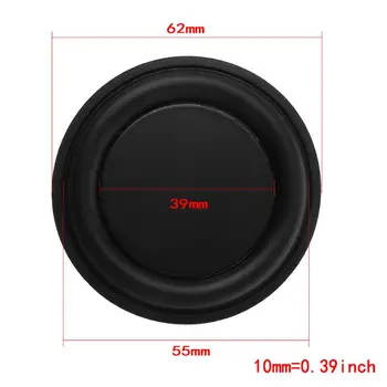 

62mm Passive Radiator Subwoofer Speaker Vibration Membrane Bass Rubber Woofers H55F