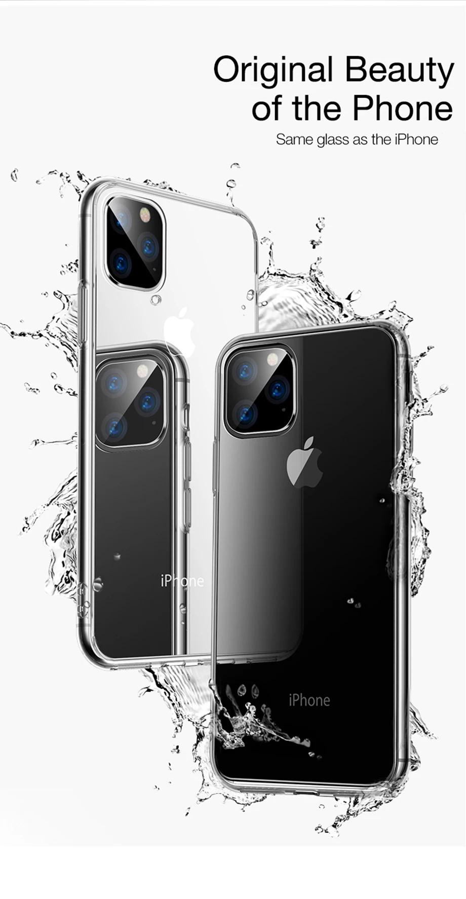 Lovebay чехол прозрачный мягкий чехол для телефона для iPhone 11 XS X XR 11 Pro XS Max Clear Fundas для iPhone 8, 7, 6 6s плюс силиконовый чехол из ТПУ