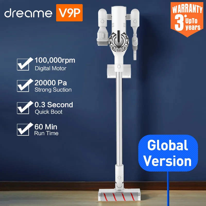 Беспроводной пылесос V9P и V9 ручной компактный циклонный мощный 120 воздушных Ватт