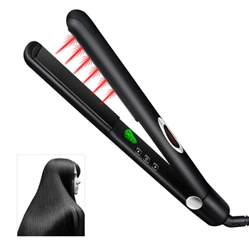

Professional 2-in-1 Hair Straightener and Curler MCH Fast Heated Infrared Hair Iron Flat Iron Hair Straightening Curling Iron