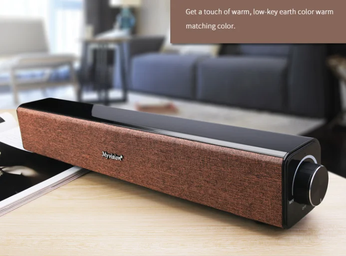 20W wireless bluetooth speaker computer TV subwoofer speaker portable bookshelf column computer-aided rotation