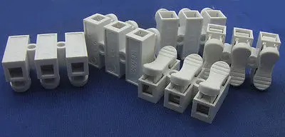 

DHL/EMS 400PC AC 380V 10A 3-Pin 3mm Pitch Block Crimp cables power Terminal binding posts-A8