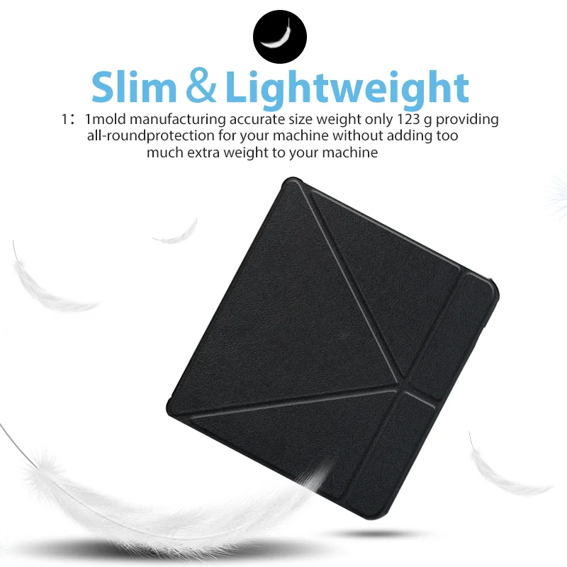 Origami Stand Case for Tolino Vision 5 7 inch 2019 e-book e-reader sleep cover smart funda capa skin shell + screen protector