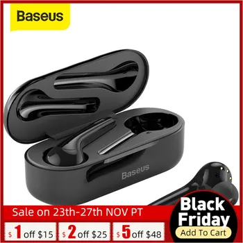 

Baseus W07 TWS Wireless Bluetooth Earphone V5.0 Wireless Sport Earphone ENC Reduce Noise Talking Waterproof Wireless Earphones