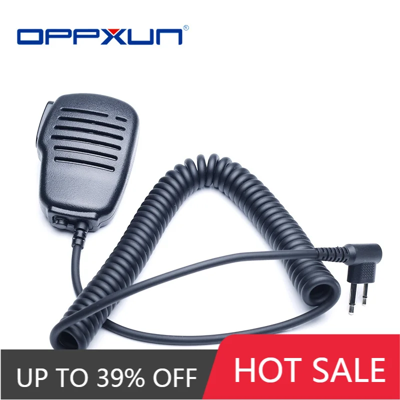 OPPXUN R-312 2Pin PTT Mic микрофон Микрофон PU провод для Motorola GP68/GP88/GP300 TYT TC-500/TC-600/TC-700 рация |