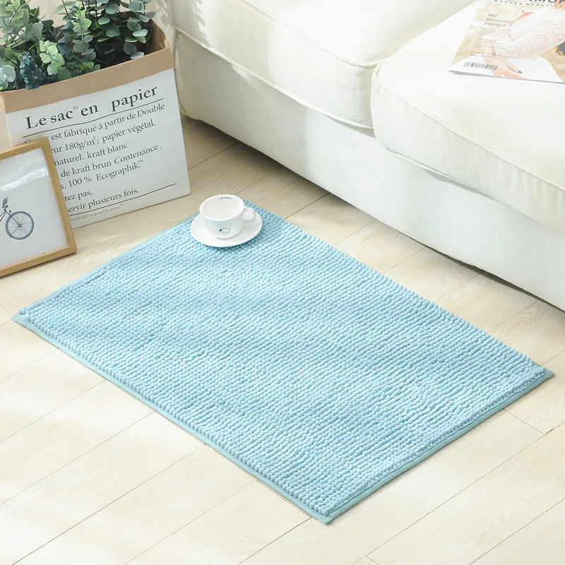 Домашний входной коврик для ванной комнаты, коврик для ванной комнаты из синели, влагопоглощающий коврик для ванной комнаты