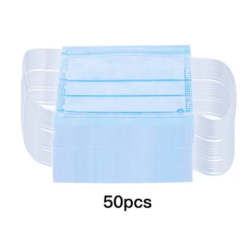 

50PCS Hot Disposable Children'S Masks With Meltblown Cloth Anti-Dust Masks Three-Layer Protective Mask
