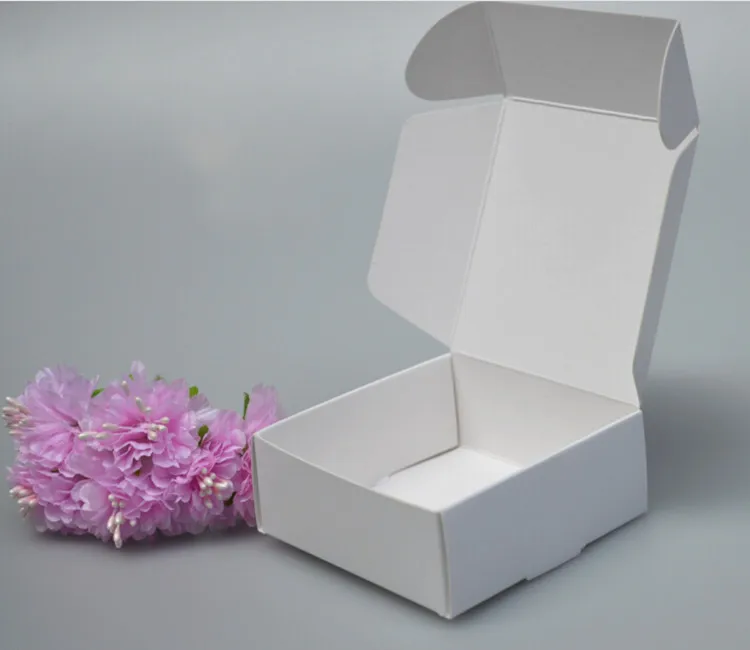 

50pcs Small Blank White Cardboard Paper Wedding Gift Packaging Box White Paper Gift Box Handmade Soap Paper Box