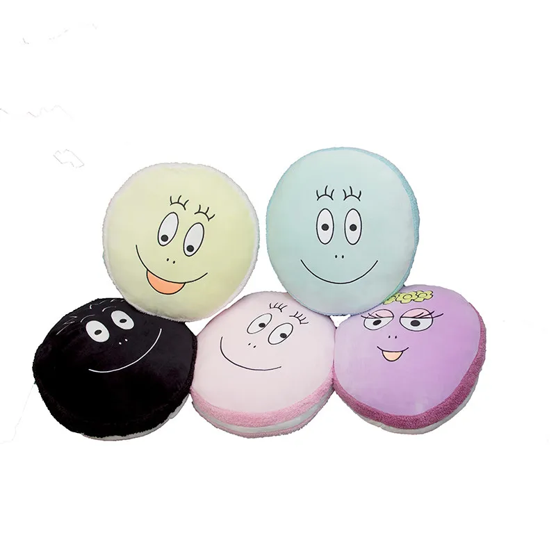 

43x40x15cm Rare Big Barbapapa pillow round cushion funny face Barbapapa plush toys creative birthday gift