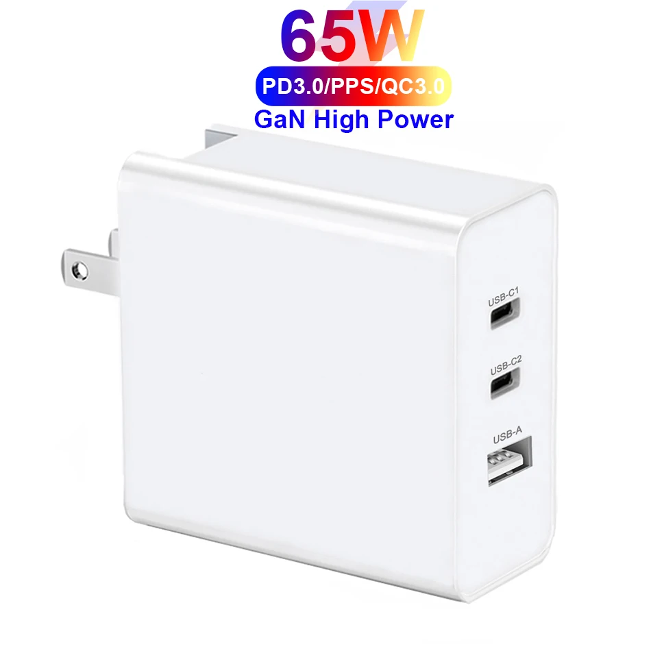 URVNS GaN 100W 65W PD 3.0 Fast Charger USB