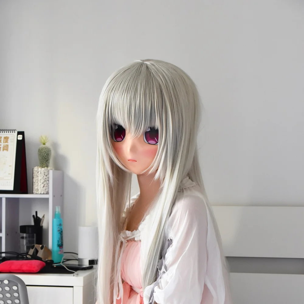 KGM 14) арбалет Девушка BJD кукла комиксы маска Аниме Реалистичная силиконовая косплей Кигуруми Фетиш маскарадные маски