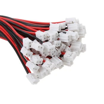 

50 SETS Mini Micro JST 2.0 PH 2-Pin Connector Plug with Wires Cables 120MM 26AWG Drop Ship