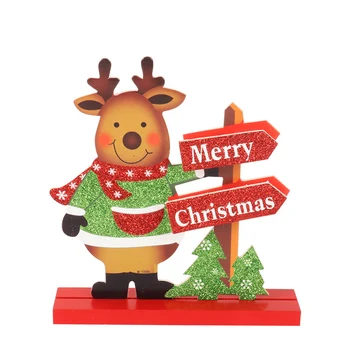

New year decor Merry Christmas Craft Christmas Ornaments Table Desktop Decor Xmas 2021 gift for party Navidad noel Christmas