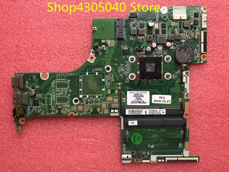 Материнская плата для ноутбука HP 17-G 809398-501 809398-601 809398-001 DA0X22MB6D0 оригинальная ЦП - |