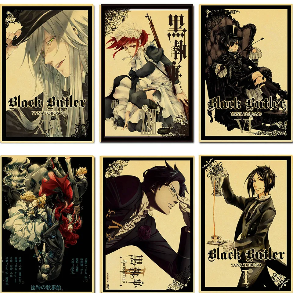 Black Butler Kuroshitsuji Anime Posters Home Bedroom Kids Room Black Butler Kuroshitsuji Anime Posters Home Bedroom Kids Room