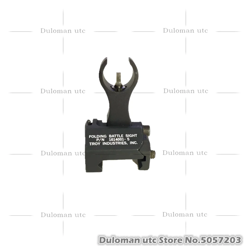 Duloman utc TROY HK Front Folding Battle Sight Rail Flip Up Front Sight for Airsoft AR-15 M4 Tactical Forearms Back-Up Sight