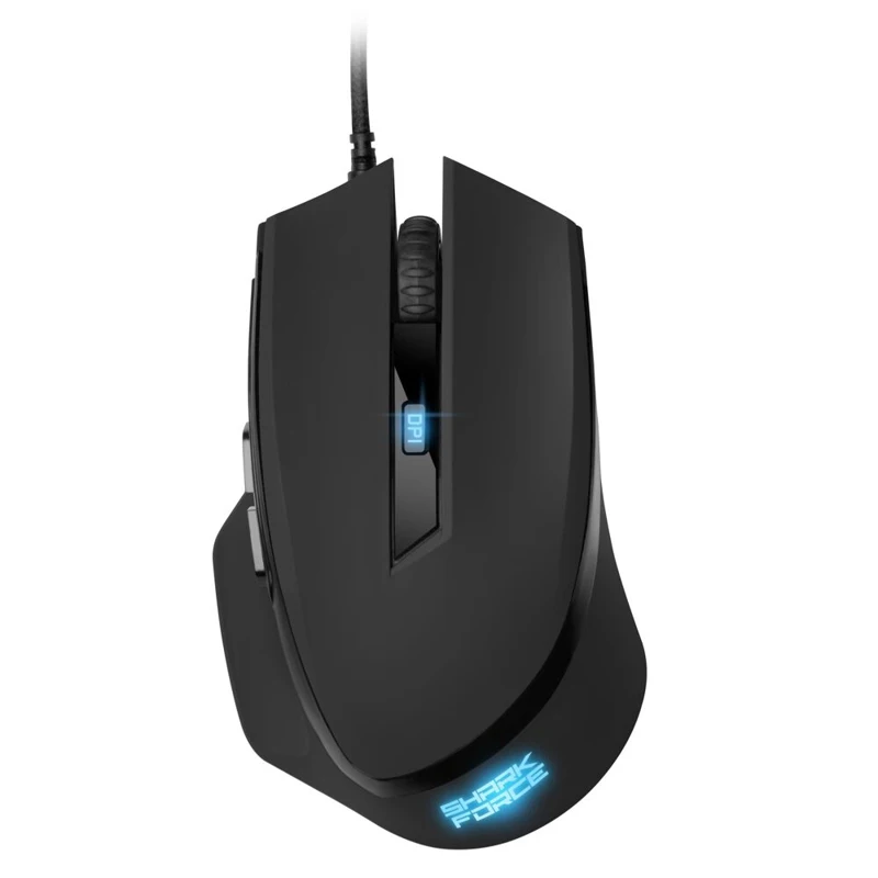 Мышь Sharkoon Shark Force оптическая, 1600 dpi, USB, подсветка