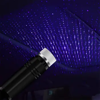 

Adjustable USB Decorative Lamp LED Car Roof Star Night Light Atmosphere Room Projector Light Drop Shipping