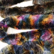 Высокий искусственный Лисий мех, многоцветный бархат печатных жаккардовый мех, 160 см* 90 см(один ярд)/шт