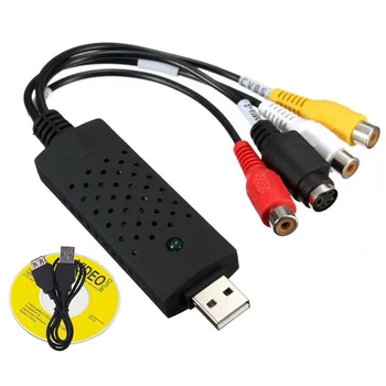 

USB 2.0 Audio Television Video VHS to PC DVD VCR Converter Easy Capture Card Adapter PR Sale