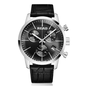 

New Men Sports Watch Leather Strap Fashion Simple Multi-function Waterproof Quartz Men's Watch Relogio Masculino Erkek Kol Saati
