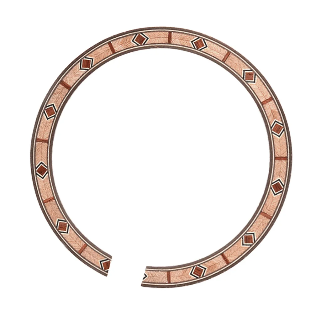 Tooyful B-55 Acoustic Guitar Soundhole Rosette Inlay Decoration Parts Coffee