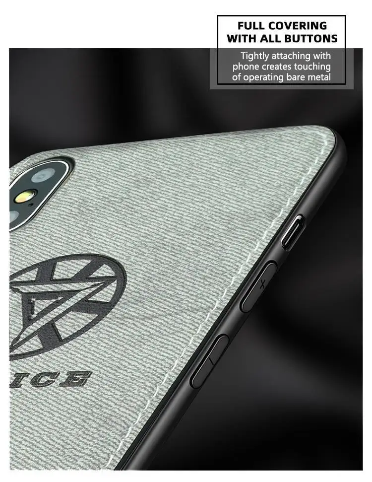Марвел Мстители ткань чехол для телефона для Iphone 7 8 6 6s Plus X Xs Max Xr паук ткань мягкий чехол DC Вселенная холст силиконовый чехол