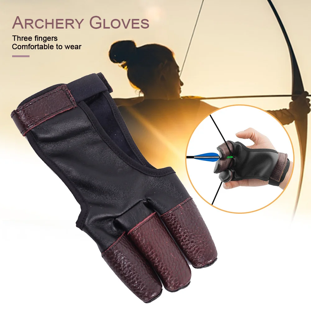 1Pc L Fingers High Elastic Hand Guard Protective Archery Bow Shooting