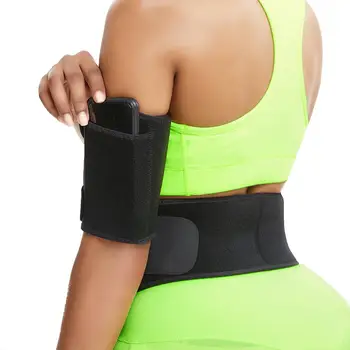

1pair Sweat Arms Trimmer trainer With Pocket neoprene Embossed Body Shaper Weight Loss Arm Slimmer Fat Burner Sauna Body Wraps