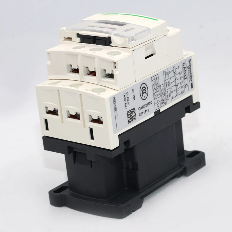 

CAD32F7C three open and two closed AC110V 50 / 60Hz AC control intermediate relay rail mounting plate installation
