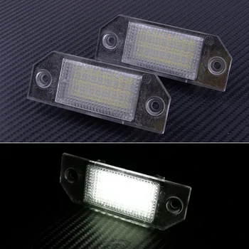 

DWCX 2pcs Car License Number Plate Light Lamp Fit For Focus C-MAX I Focus MK2 2003 2004 2005 2006 2007 2008