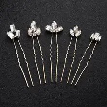 Свадебные аксессуары для волос стразы заколка для волос золотистая шпилька головной убор для подружек невесты Вечерние платья Свадебные украшения 5 шт