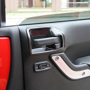 

Bowl Door Handle Bowl Lid Trim Cover Accessory Carbon Fiber Parts Black