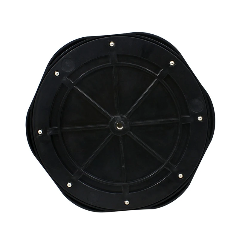 Black and White 10 inch Simulation Plastic Dumb Drum Practice Pad Set Great Elasticity