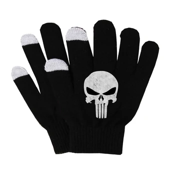 

Anime Frank Castle Gloves Unisex Finger Cotton Warm Gloves Non-slip Touch Screen Gloves finger gloves