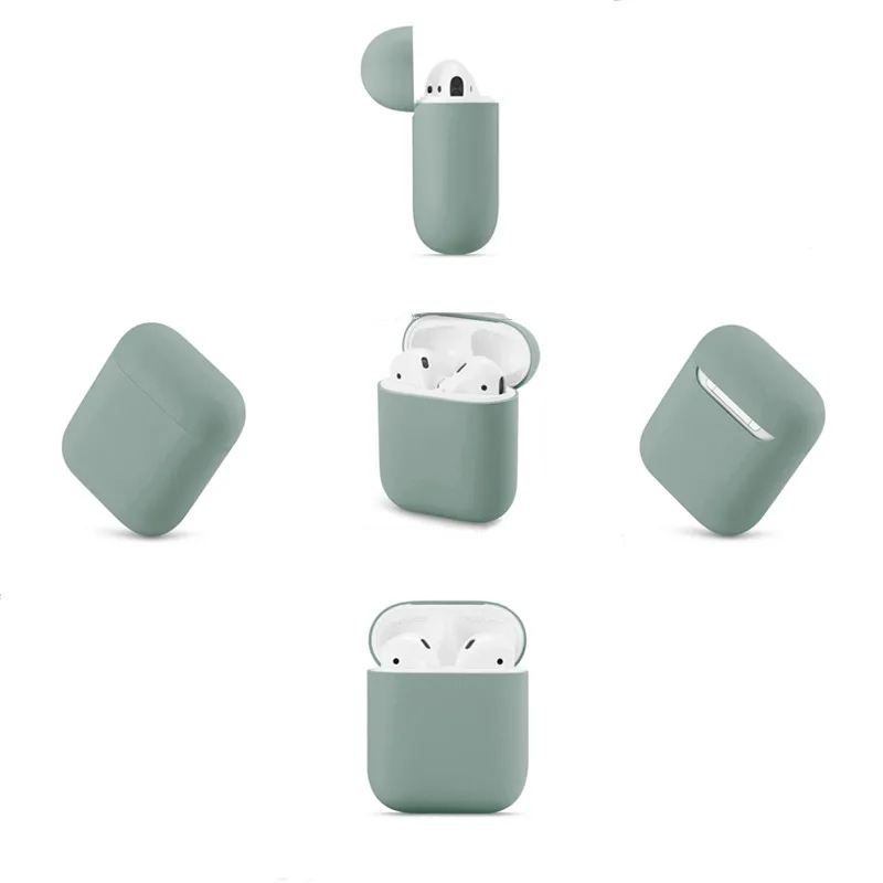 Soft Silicone Cases For Apple Airpods 1/2 Protective Bluetooth Wireless Earphone Cover For Apple Air Pods Charging Box Bags