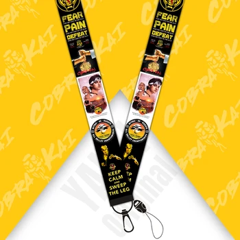 

20pcs/lot Customizable Mobile Phone Lanyard Cobra Neck Strap Hang Rope ID Card Badge Holder Horror Movie Lanyards D192